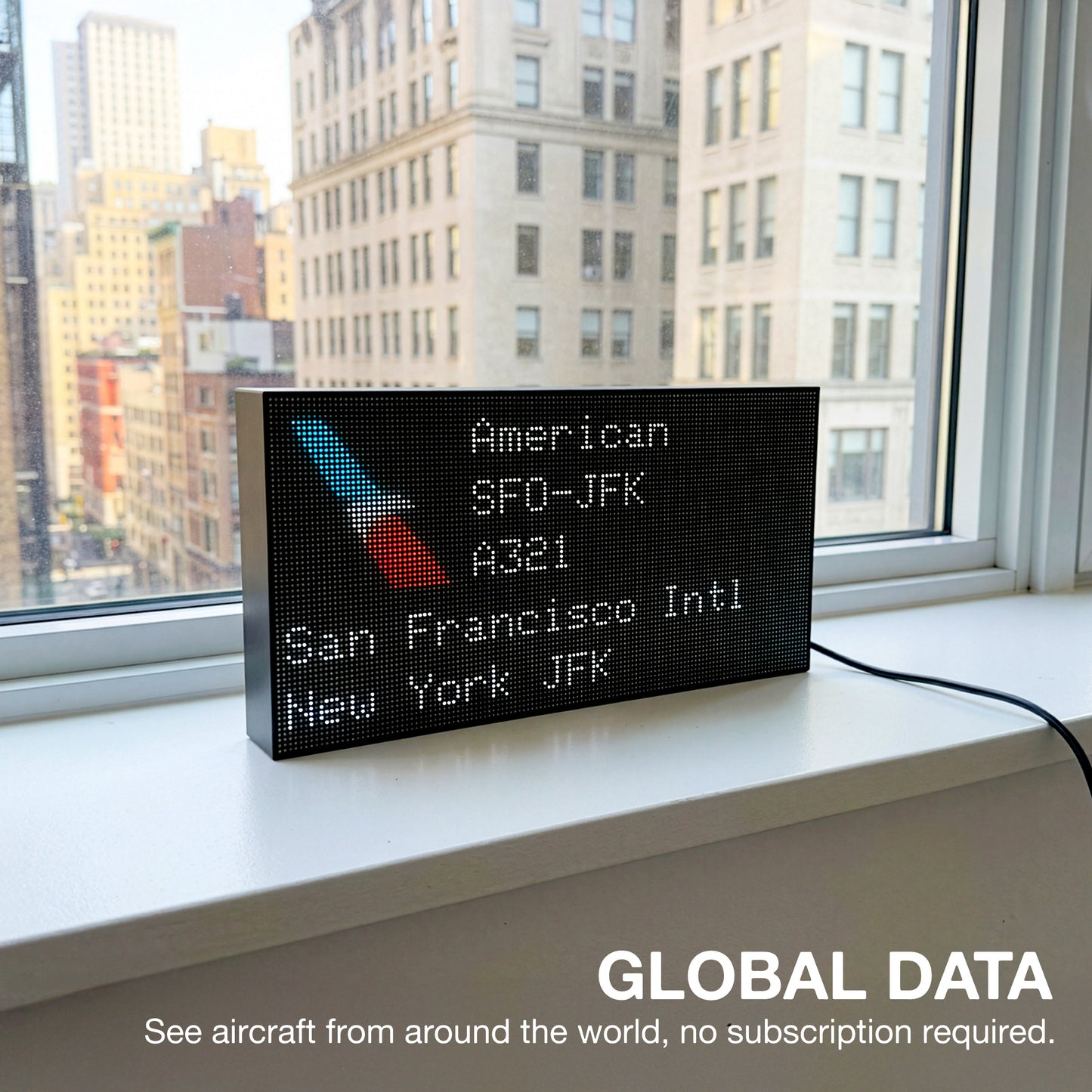 FlightWall - Mini Flight Tracking LED Display
