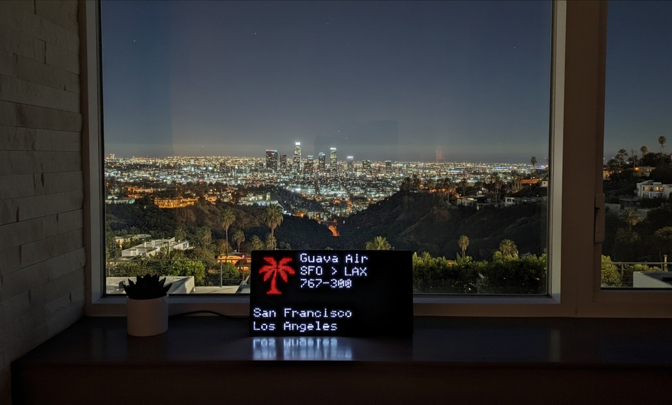 FlightWall - Mini Flight Tracking LED Display (Ships Mid-December)