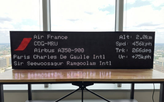 FlightWall - Widescreen Flight Tracking LED Display
