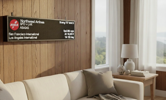 FlightWall - Widescreen Flight Tracking LED Display (Ships Mid-December)