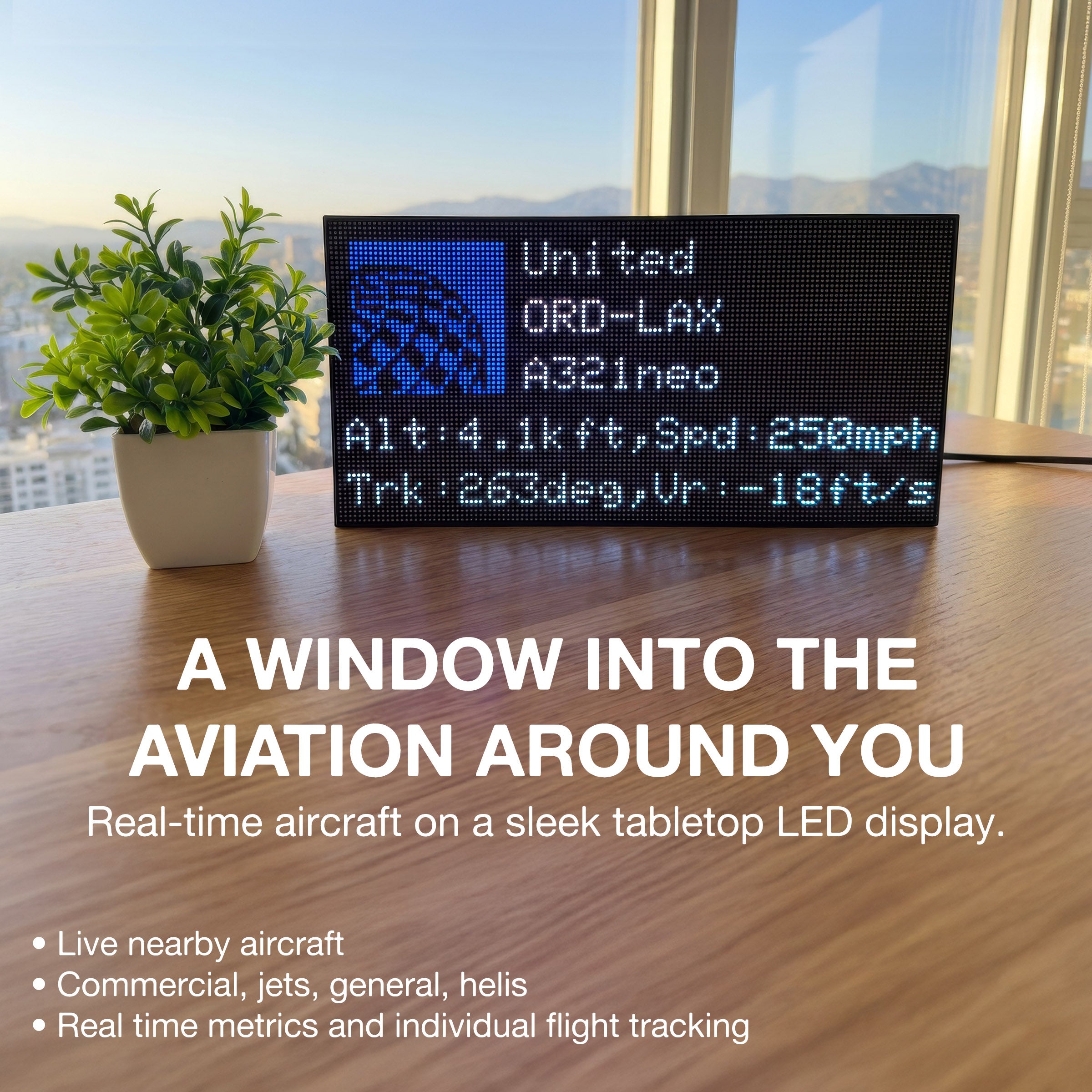 FlightWall - Mini Flight Tracking LED Display – TheFlightWall