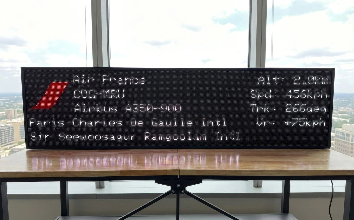 FlightWall – Widescreen-Flugverfolgungs-LED-Anzeige