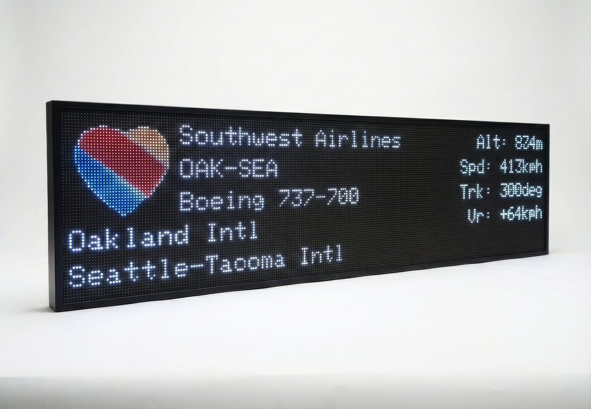 FlightWall - Widescreen Flight Tracking LED Display – TheFlightWall