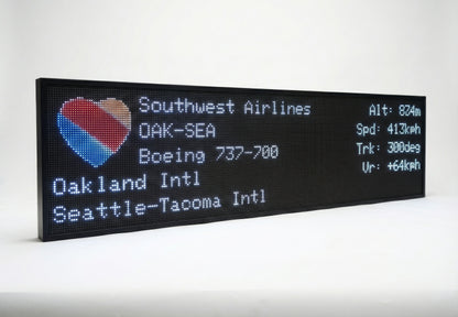 FlightWall - Widescreen Flight Tracking LED Display