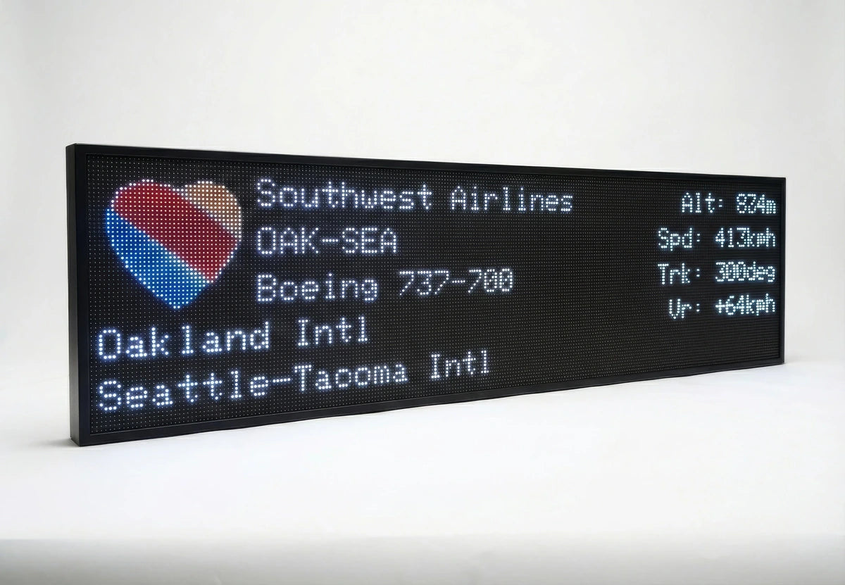 FlightWall – Widescreen-Flugverfolgungs-LED-Anzeige