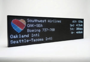 FlightWall - Widescreen Flight Tracking LED Display