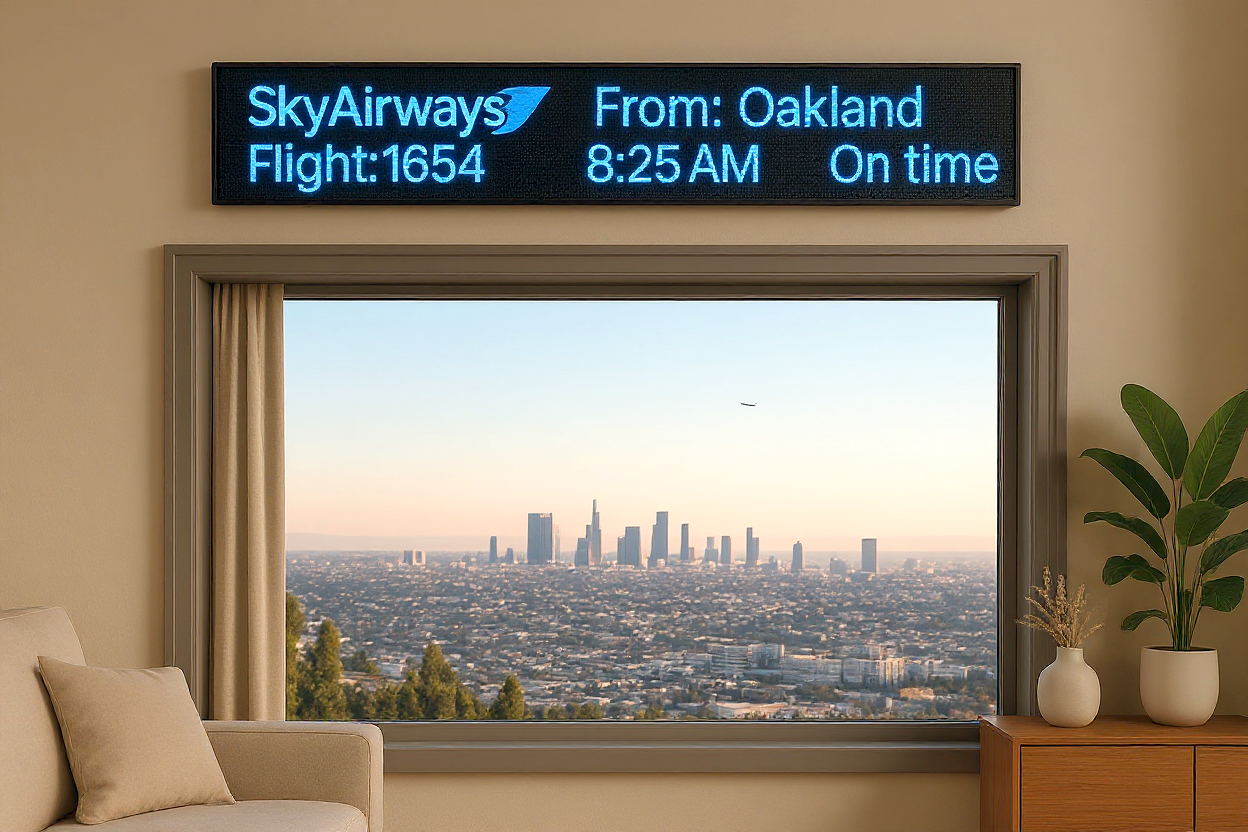FlightWall - Widescreen Flight Tracking LED Display – TheFlightWall